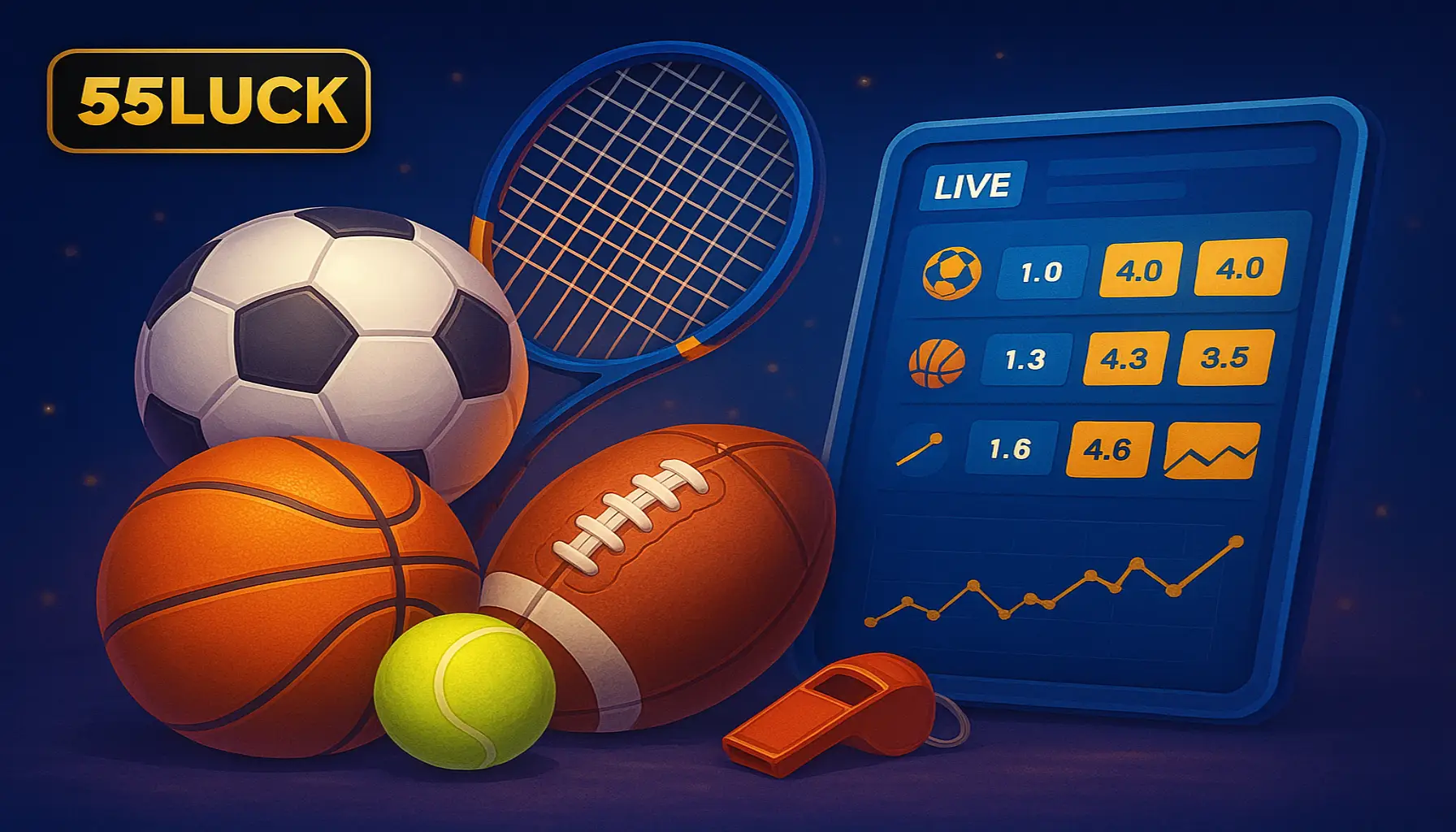 Apostas esportivas no cassino online 55LUCK