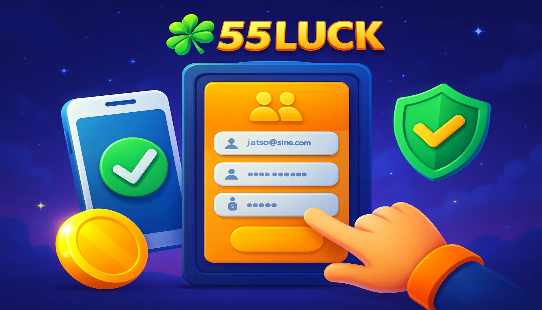 Não Perca tempo, o rRgistro na site 55LUCK